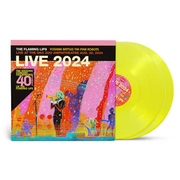 The Flaming Lips - Yoshimi Battles The Pink Robots - Live at the Zoo Amphitheatre, Oklahoma City, August 30, 2024 (2xLP, Yellow Vinyl, RSD)