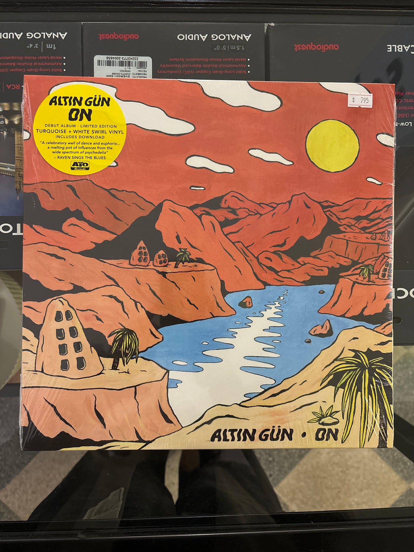 ALTIN GUN - ON (TURQUOISE & WHITE SWIRL VINYL)