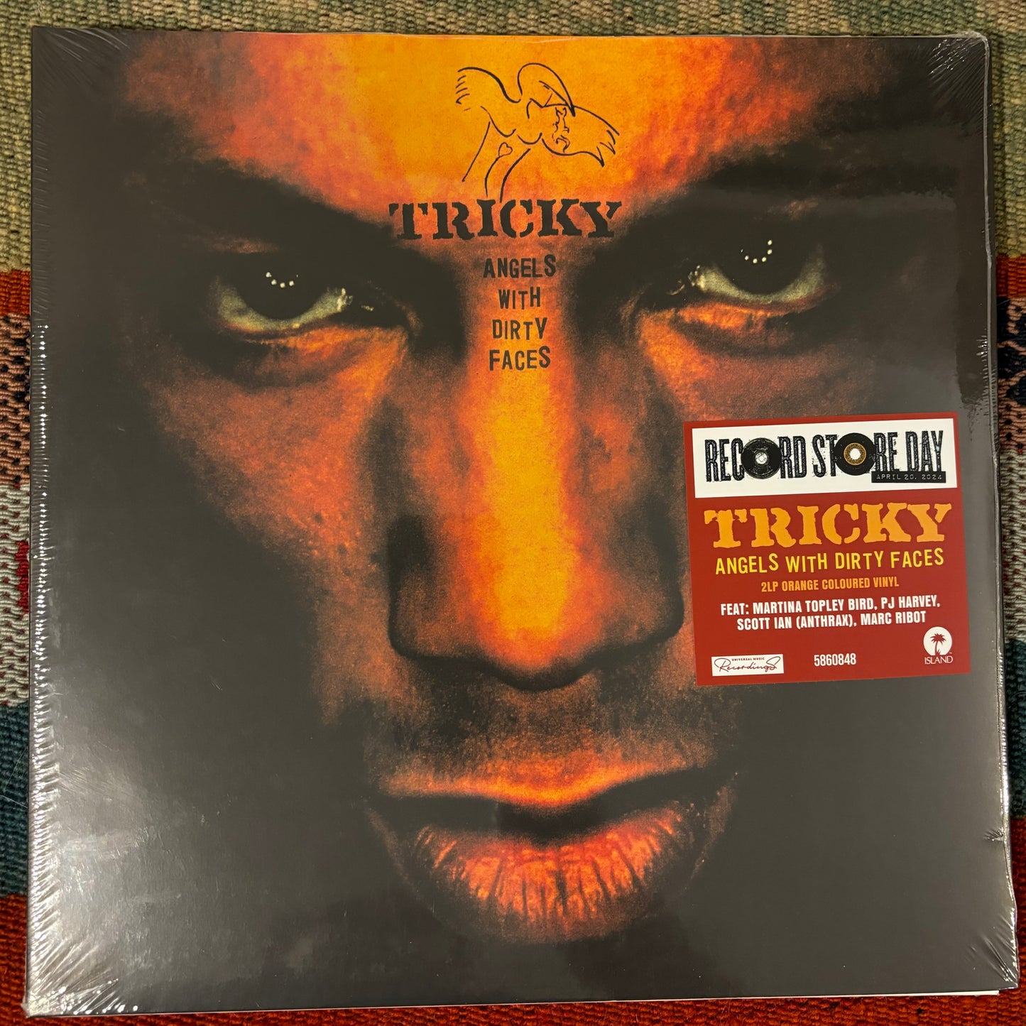 TRICKY - ANGELS WITH DIRTY FACES (2XLP ORANGE COLOURED VINYL)