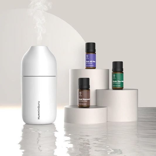 HumminGuru - Aroma Diffuser + Essential Oil Set