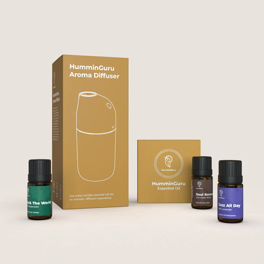 HumminGuru - Aroma Diffuser + Essential Oil Set