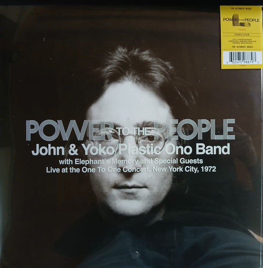 John & Yoko / Plastic Ono Band With Elephant's Memory And Special Guests - Power To The People (2xLP, Live At The One To One Concert, New York City, 1972)