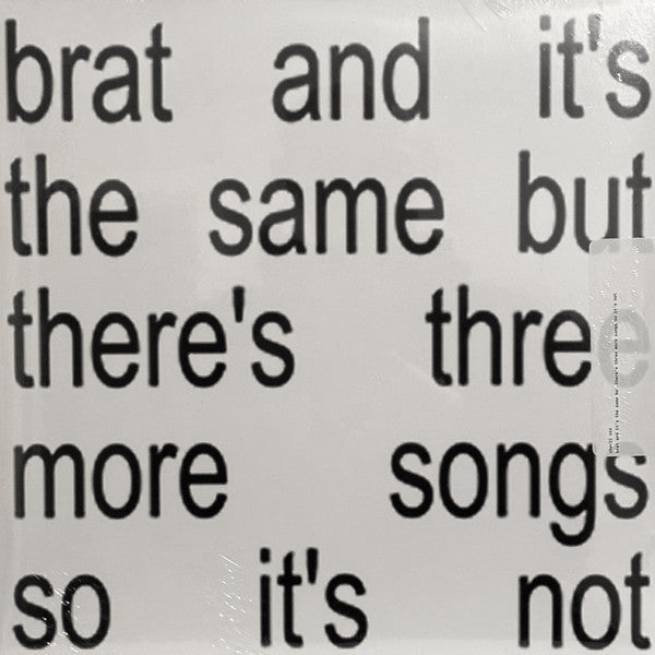 Charli XCX - Brat And It's The Same But There's Three More Songs So It's Not (2xlp white vinyl)