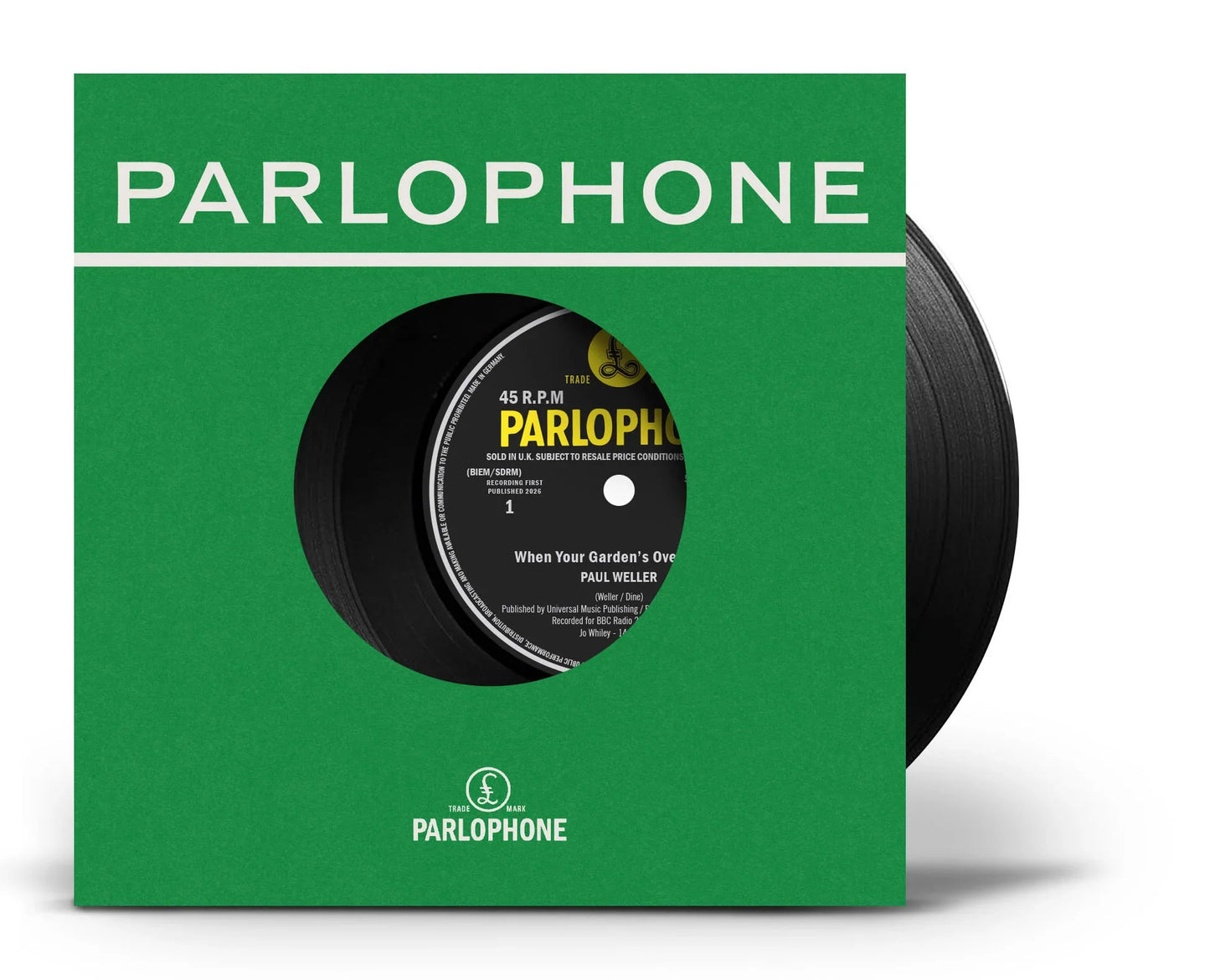PAUL WELLER - When Your Garden’s Overgrown / Boy About Town (Weller at the BBC Vol. 2) (7") (RSD 2026)