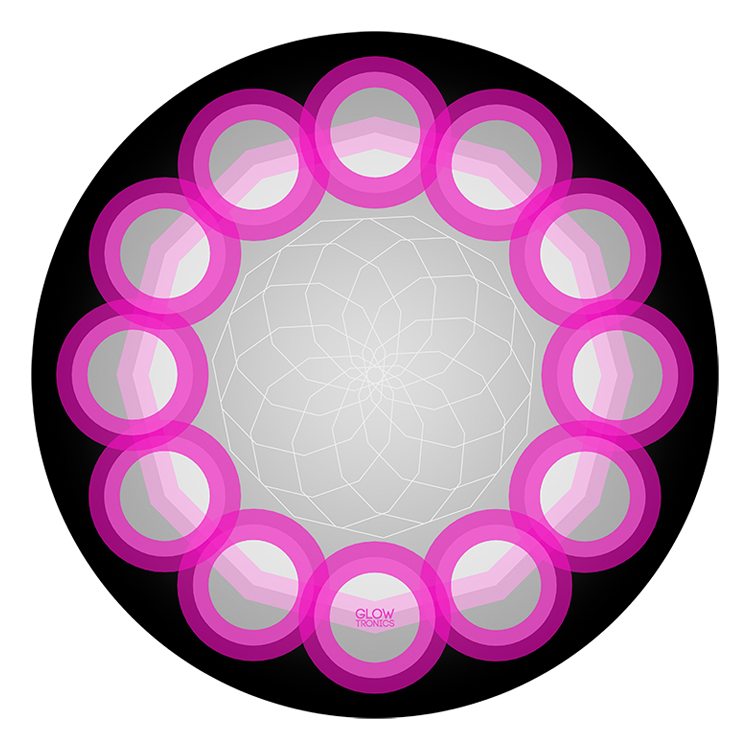 Slipmat - Sacred Orbs UV/ Blacklight (par de tapetes)