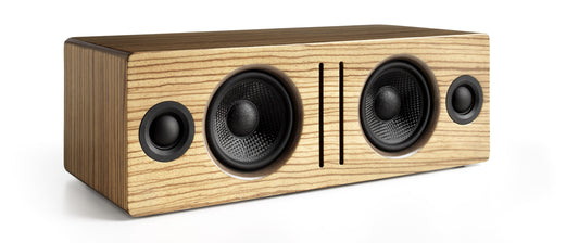 Audioengine bocina Bluetooth de escritorio, color madera zebra - B2 bocinas - Salvaje Music Store MEXICO