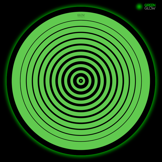 Slipmat Circles (tapete para tornamesa, 12", Glow In The Dark)