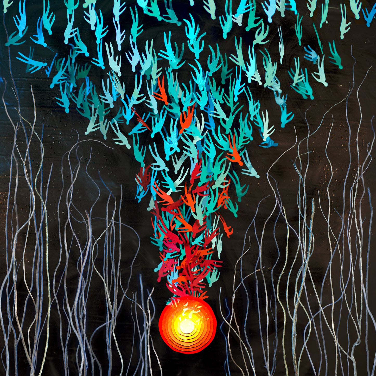 Bright Eyes - Down in the Weeds, Where the World Once Was (2xLP - Transparent Red / Transparent Orange)