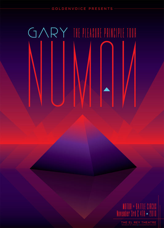 Gary Numan - The El Rey (Special lithograph w/gloss and matte plates) Print - Salvaje Music Store MEXICO