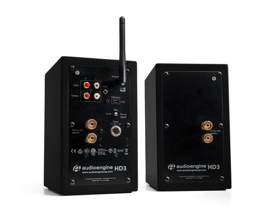 Audioengine bocinas inalámbricas HD3 - Color negro (auto amplificadas) bocinas - Salvaje Music Store MEXICO