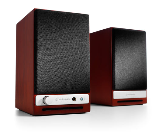 Audioengine bocinas inalámbricas HD3 - Color cherry (auto amplificadas) bocinas - Salvaje Music Store MEXICO