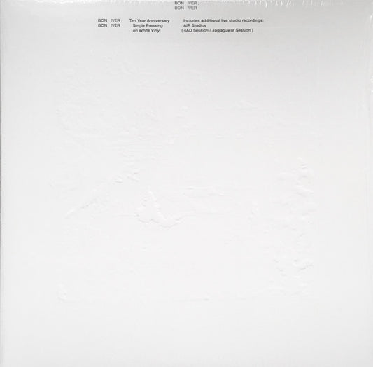 Bon Iver - Bon Iver, Bon Iver (Ten Year Anniversary on White Vinyl)