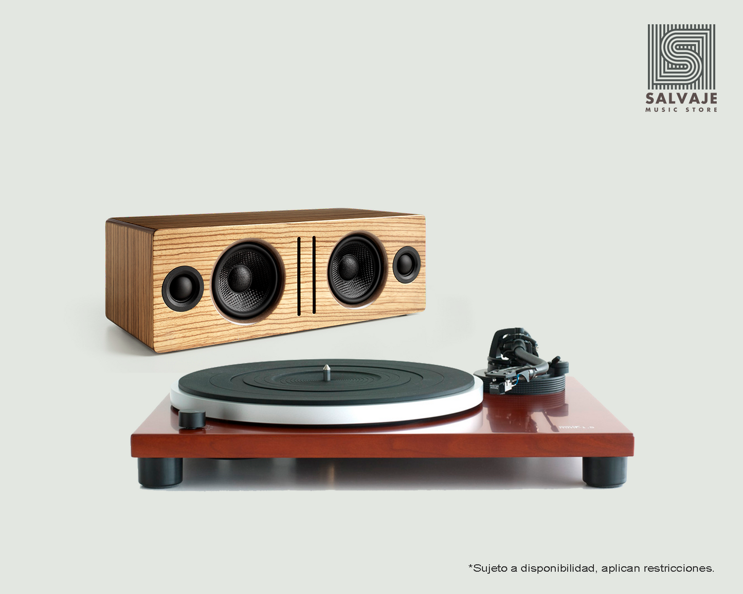 Plug and play pack #3: Tornamesa + Bocina Bluetooth Paquete de audio - Salvaje Music Store MEXICO