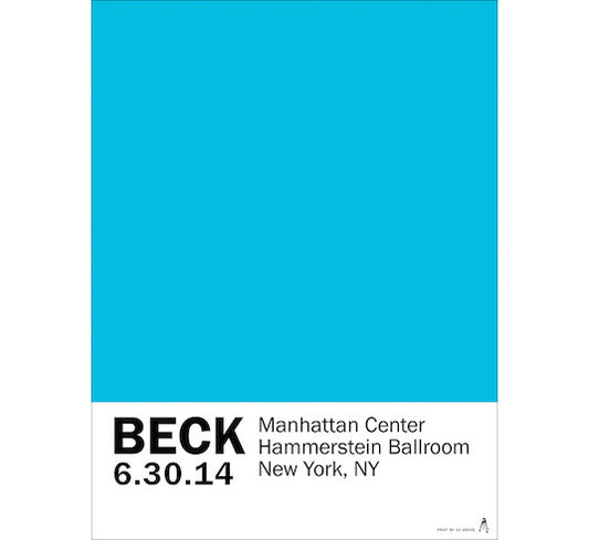 Beck - Hammerstein Ballroom (Lithograph) Print - Salvaje Music Store MEXICO