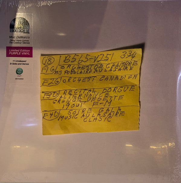 Mac Demarco - Other Here Comes The Cowboy Demos (RSD 2020 - Ltd. Edition Purple Vinyl)