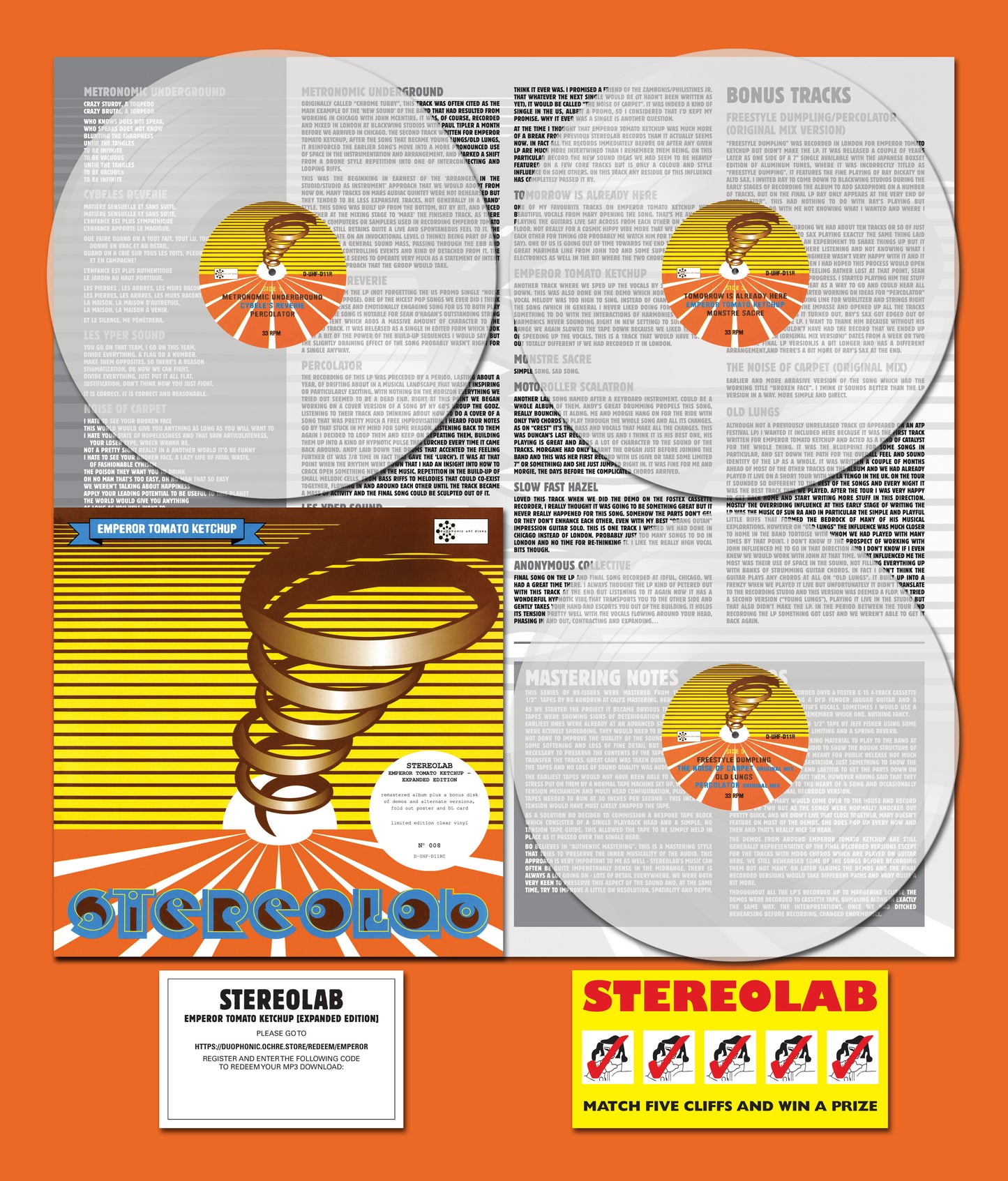 Stereolab - Emperor Tomato Ketchup (Expanded Edition 3xLP Clear) Vinil - Salvaje Music Store MEXICO