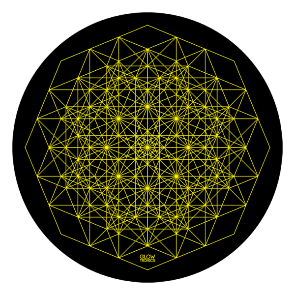 Slipmat - Sacred Poly-Ester UV Blacklight Activated (Par de tapetes)