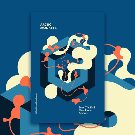 Arctic Monkeys - Manchester 2018 (Cuadro enmarcado)