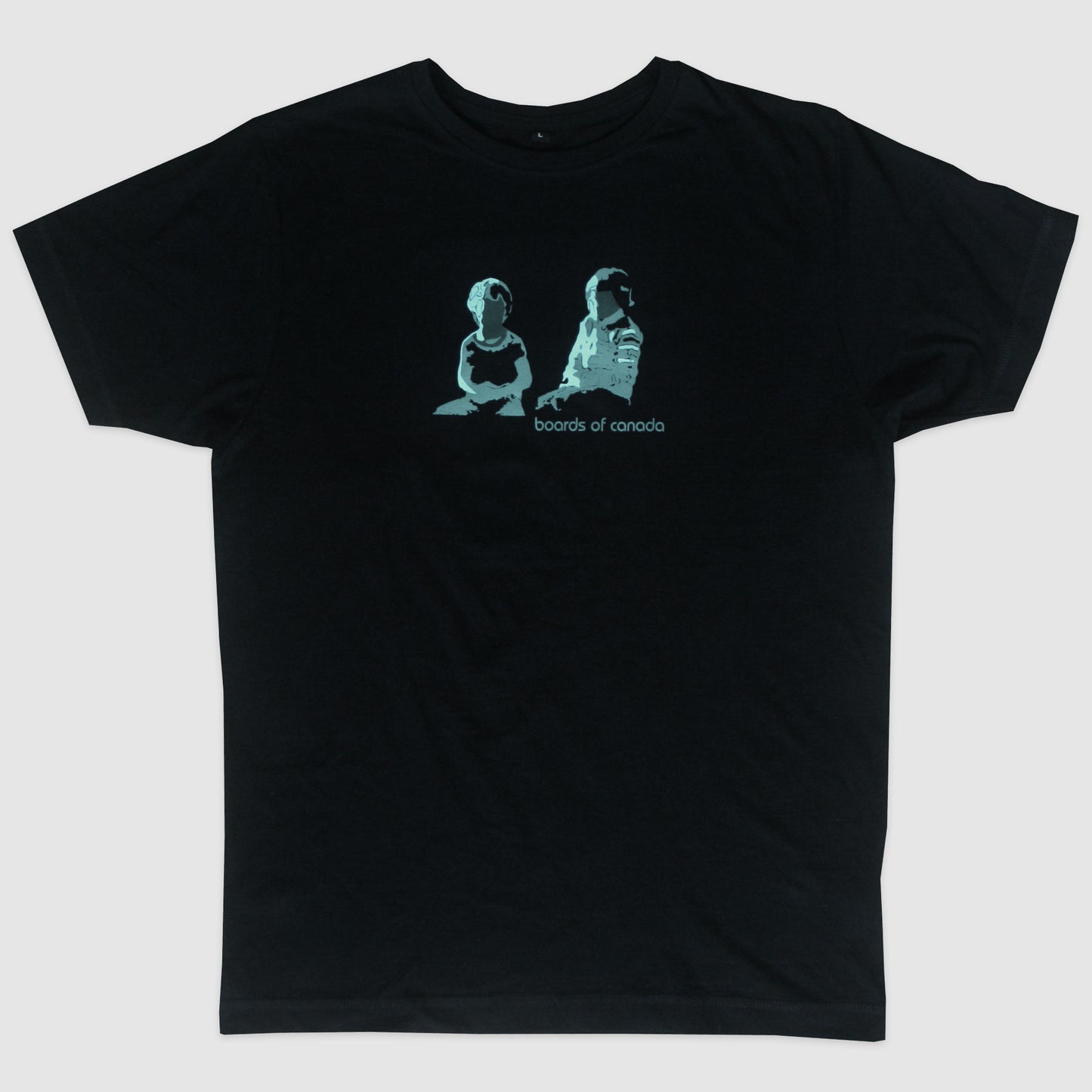 Boards of Canada -  green Two Boys logo on black (T-shirt)