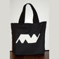 Minimal Wave Tote Bag Black