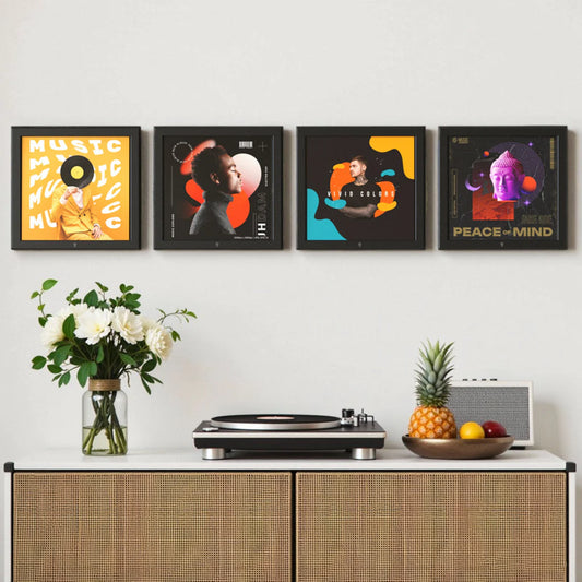HumminGuru - Wall Display Record Frame (Set of 4)
