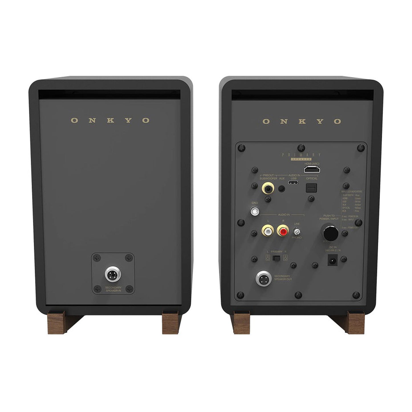 Onkyo - GX-30ARC (Par de bocinas amplificadas,con entrada phono) - Salvaje Music Store