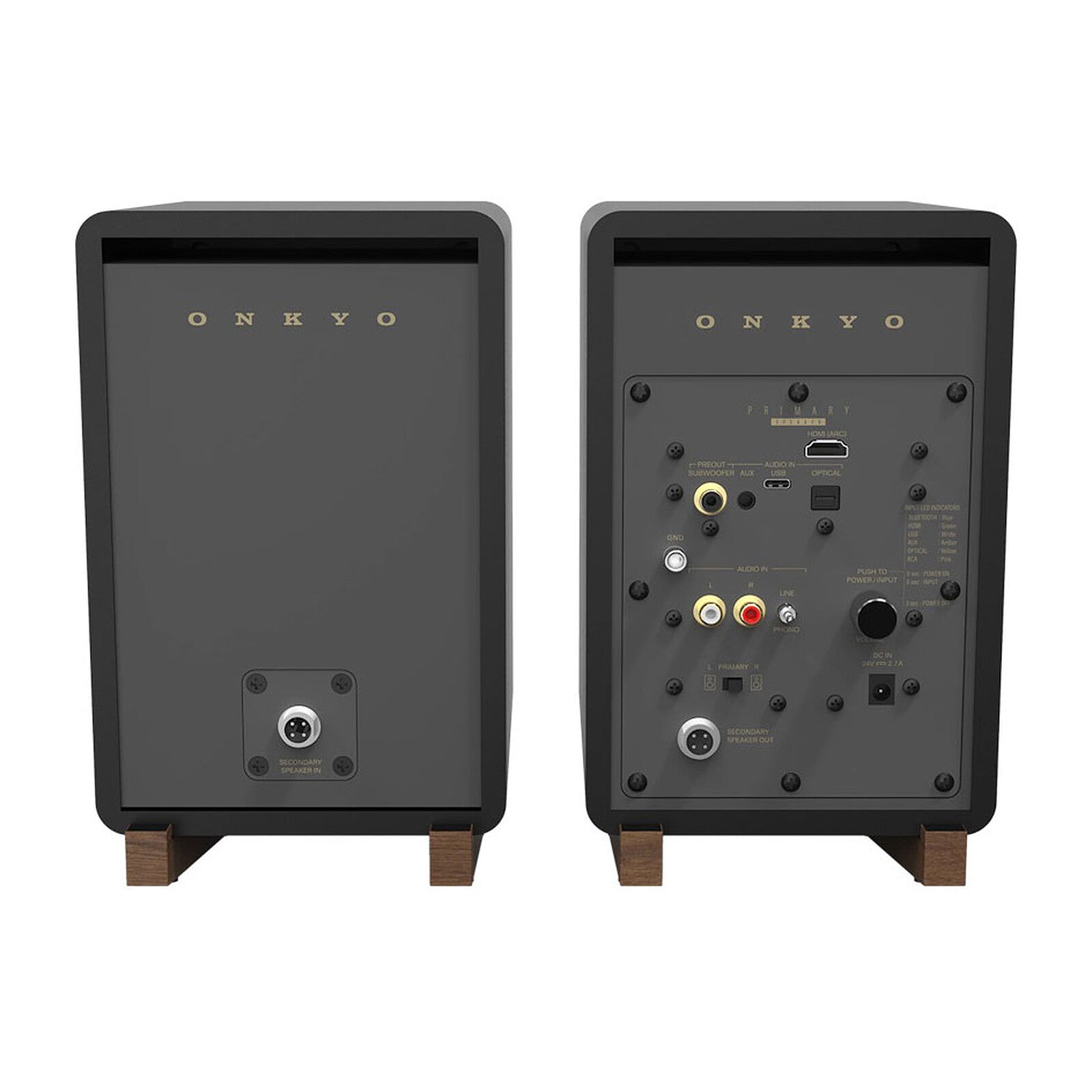 Onkyo - GX-30ARC (Par de bocinas amplificadas,con entrada phono) - Salvaje Music Store