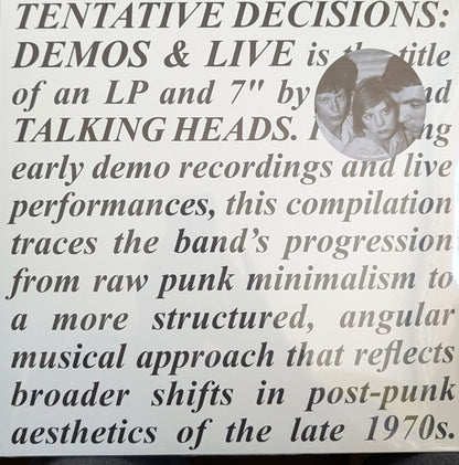 Talking Heads - Tentative Decisions: Demos & Live