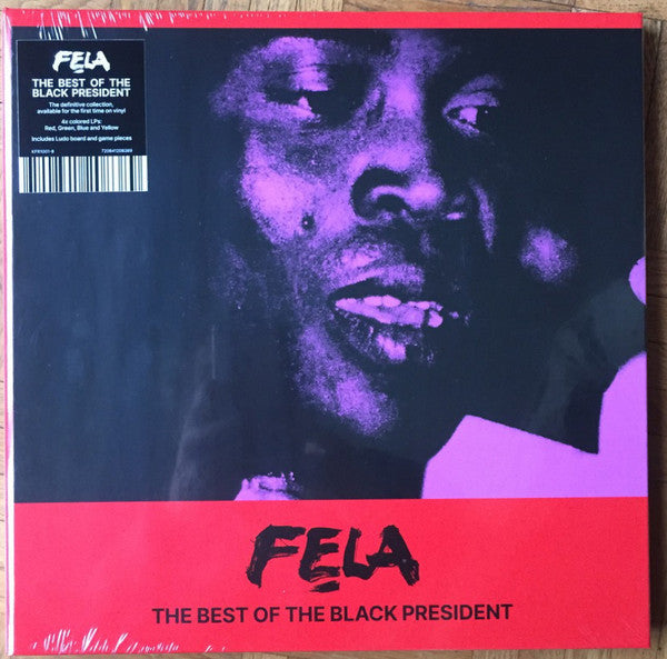 Fela Kuti - The Best Of The Black President (Boxset, 4xLP, Red, Green, Blue and Yellow Vinyl) - Salvaje Music Store