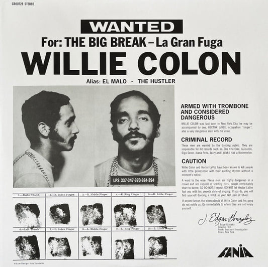Willie Colon - Wanted For: The Big Break - La Gran Fuga