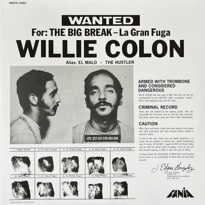 Willie Colon - Wanted For: The Big Break - La Gran Fuga