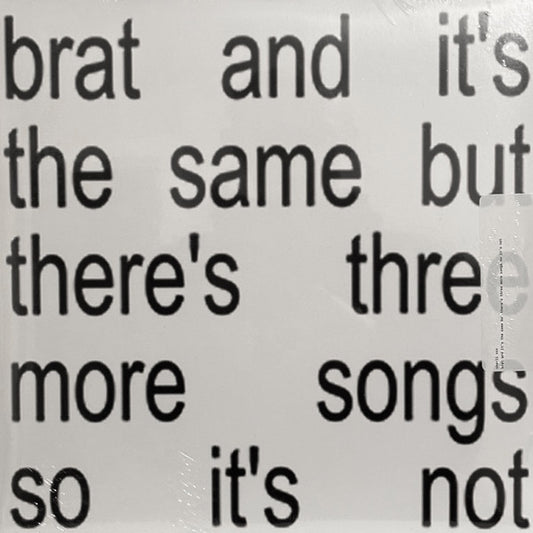 Charli XCX - Brat And It's The Same But There's Three More Songs So It's Not (2xlp white vinyl)
