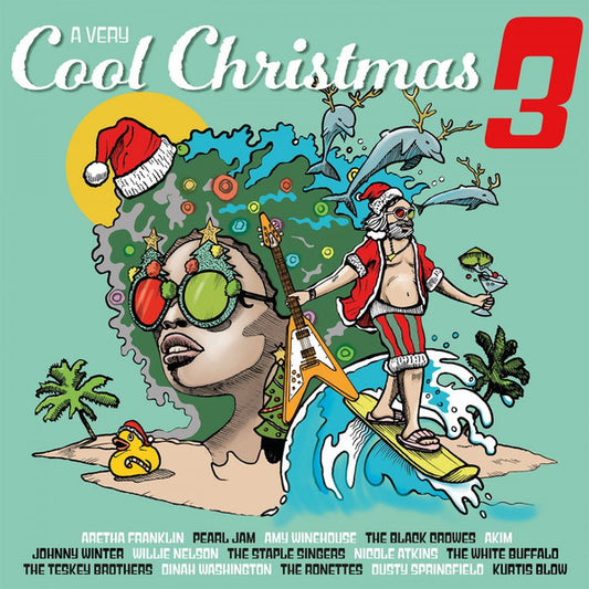 Various - A Very Cool Christmas 3 (2xLP, Ltd. Edition, clear & transparent blue vinyl)