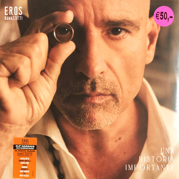 Eros Ramazzotti - Una Historia Importante (2xLP, Vinyl Naranja Autografiado)