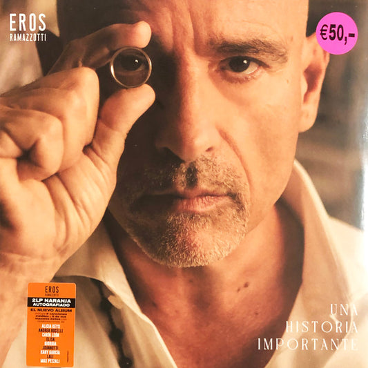 Eros Ramazzotti - Una Historia Importante (2xLP, Vinyl Naranja Autografiado)