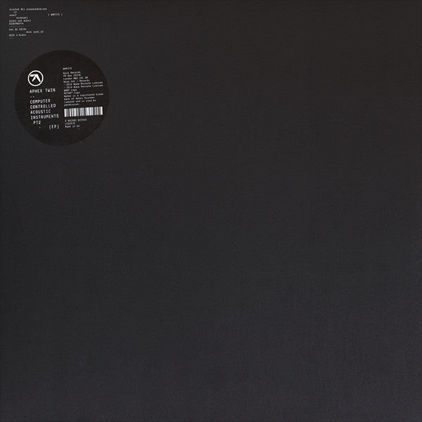 Aphex Twin - Computer Controlled Acoustic Instruments Pt2 (EP)