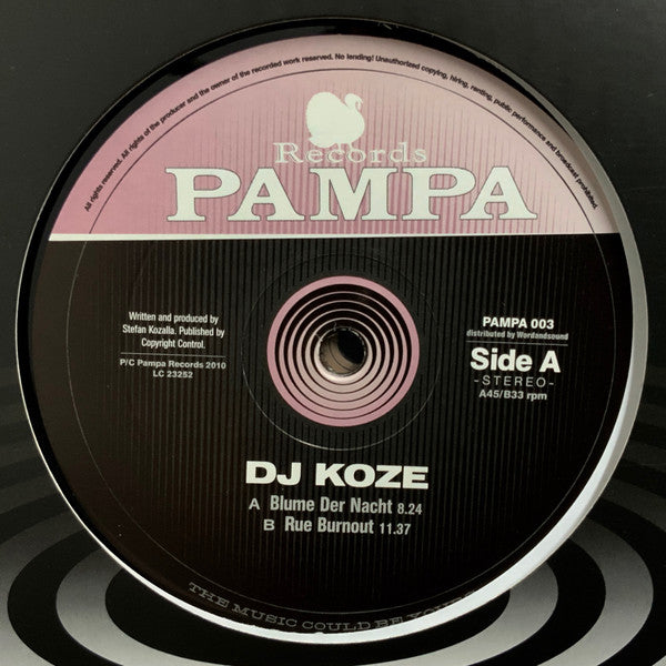 DJ Koze - Blume Der Nacht / Rue Burnout - Salvaje Music Store