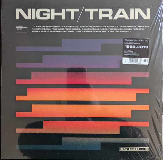 Various - Night/Train - Transcontinental Landscapes 1968-2019 ( 2LP Transparent Petrol and Magenta Sky)