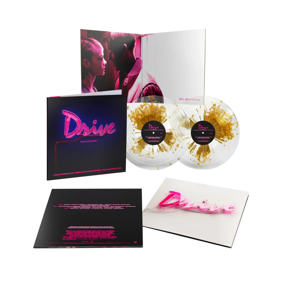 CLIFF MARTINEZ - DRIVE 5 OST (2xLP, CLEAR & GOLD SPLATTER VINYL)