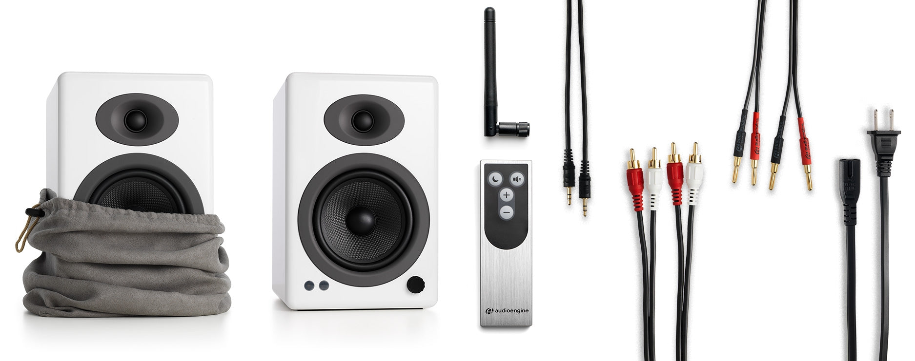 Bocinas Audioengine - A5+ Wireless (Blanco) bocinas - Salvaje Music Store MEXICO