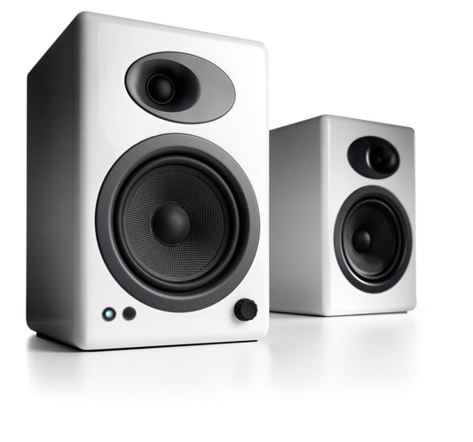Bocinas Audioengine - A5+ Clásica (Blanco) bocinas - Salvaje Music Store MEXICO