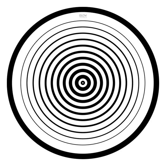 Slipmat Circles (tapete para tornamesa, 12", Glow In The Dark)
