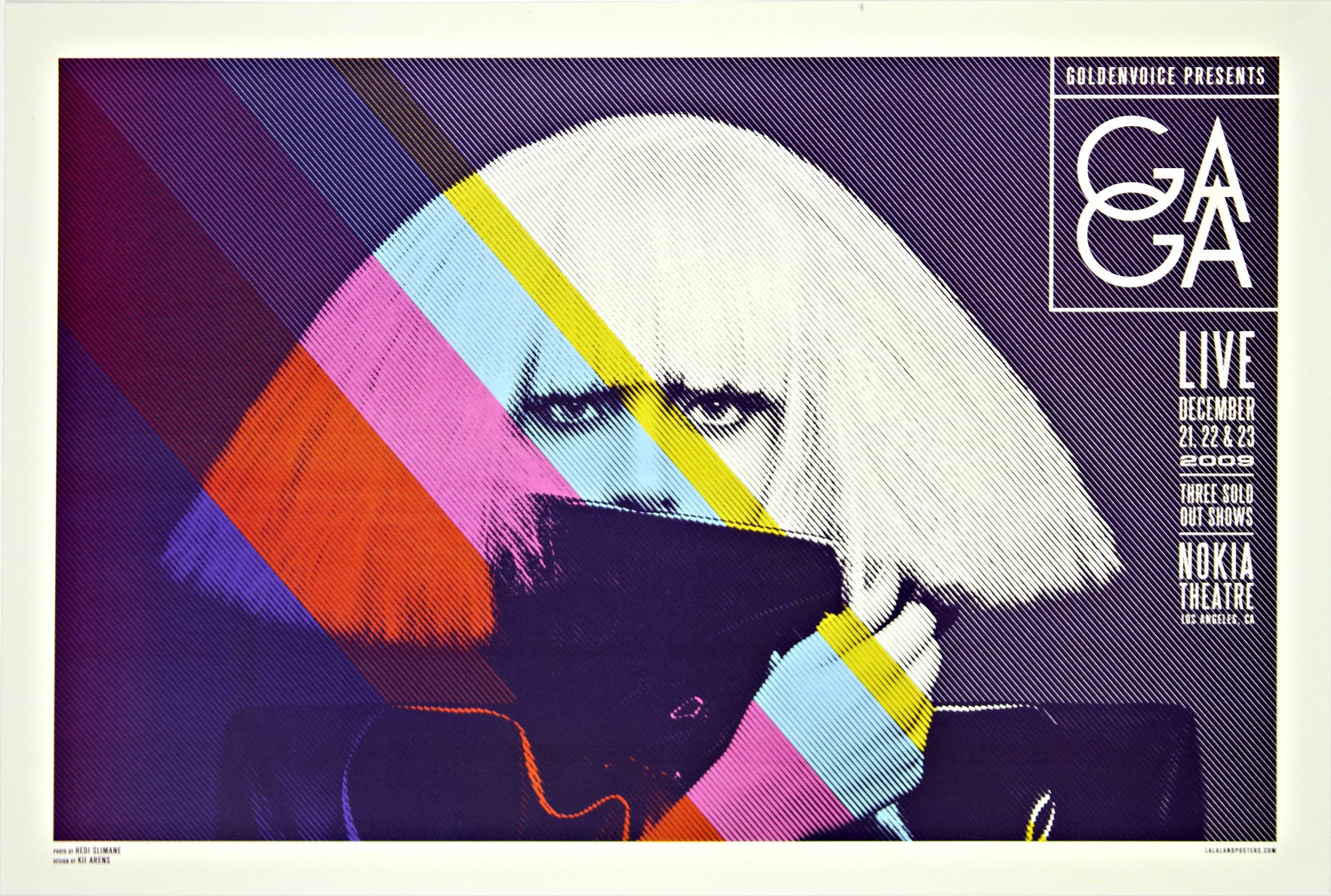 Lady Gaga - Nokia Theatre (Lithograph) Print - Salvaje Music Store MEXICO