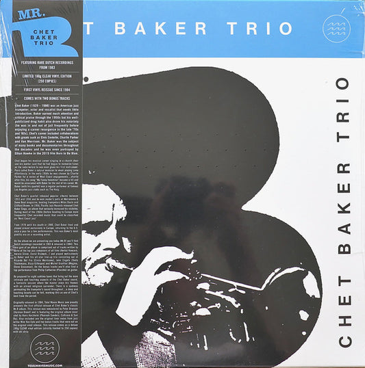 Chet Baker Trio - Mr. B (LTD. 180g, Clear vinyl)
