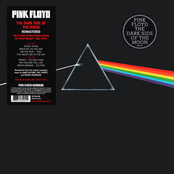 Pink Floyd - The Dark Side Of The Moon (stereo remastered, 180gr
