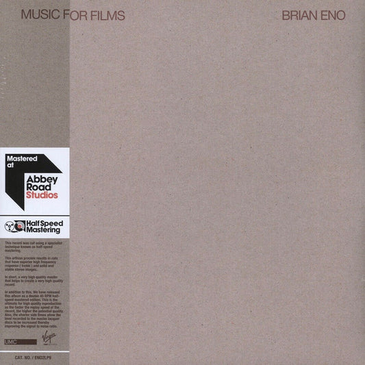 Brian Eno - Music For Films (2xLP Half Speed Edition)