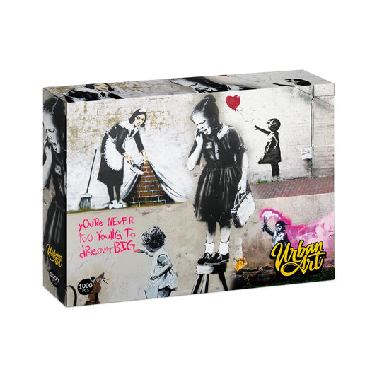 Banksy - Girl on a Stool (Rompecabezas, 1000 pcs.)