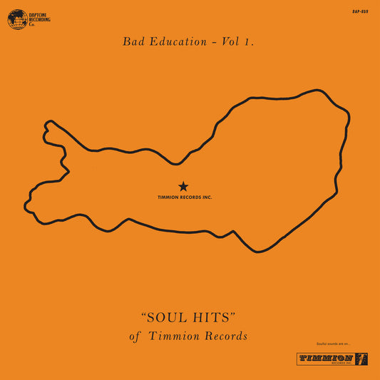 Bad Education, Vol. 1: "Soul Hits" of Timmion Records LP Vinil - Salvaje Music Store MEXICO