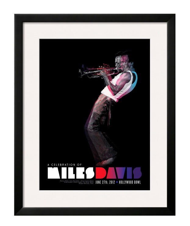 Miles Davis - Hollywood Bowl (print de Kii Arens enmarcado)