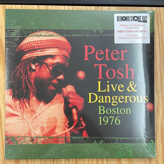 Peter Tosh - Live & Dangerous Boston 1976, (2xLP Translucent yellow vinyl, rsd 2023)
